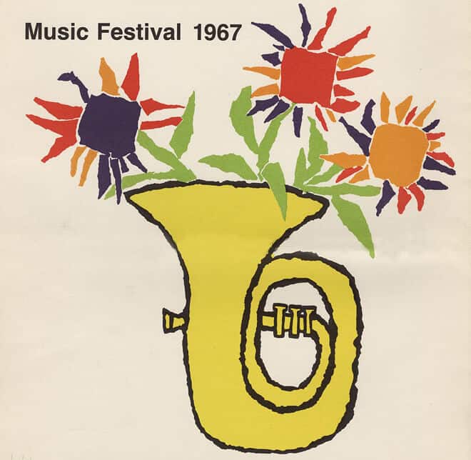 Image of the program from the 1967 Music Festival. (Image courtesy of UW Archives)