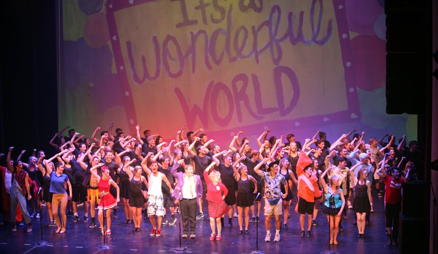 From the 2016 Humorology performance, "It's a Wonderful World."