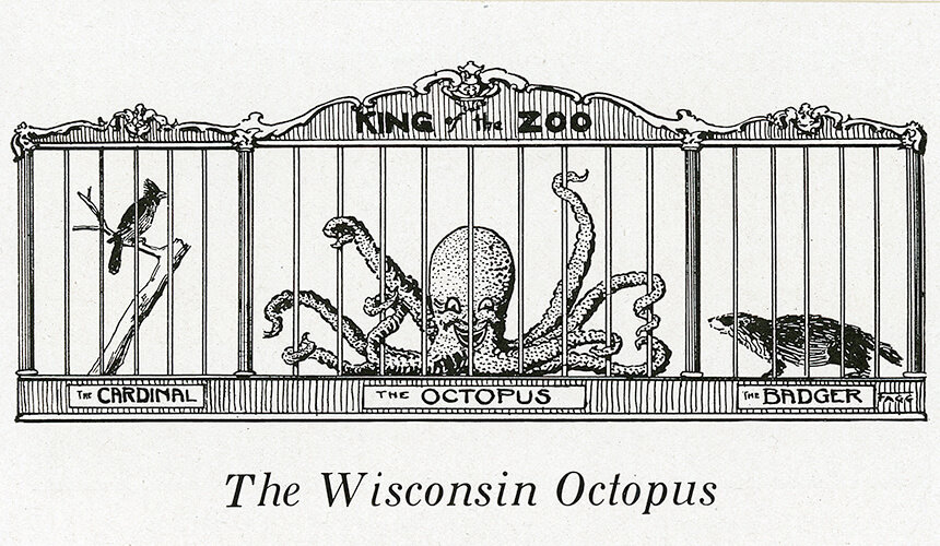 Wisconsin Octopus Illustration