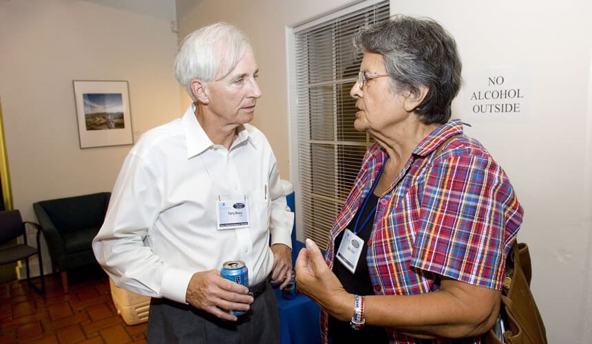 Chairman Terry Bracy and Menominee Tribal Member, Ada Deer (2007), Morris K. Udall Foundation.