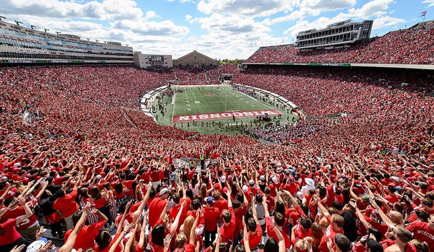 Camp Randall full of Badger fans