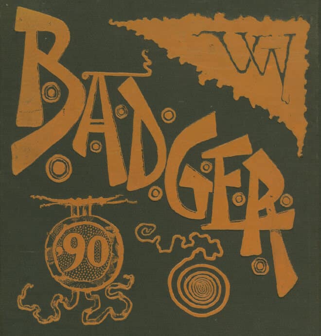 Cover of the Badger from 1890. (Image courtesy of UW Archives.)