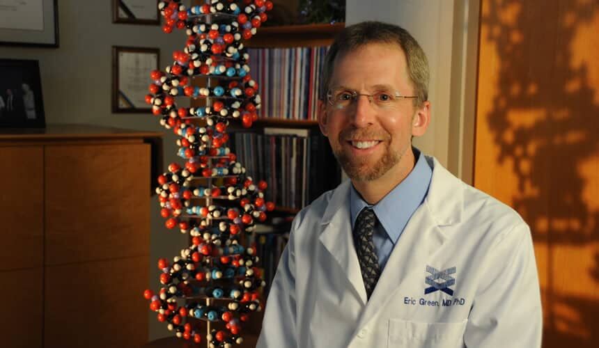 Photo by Maggie Bartlett, NHGRI. Eric Green.