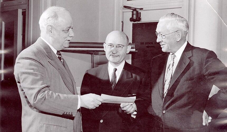 Establishment of chair in Hebrew Studies in 1955.