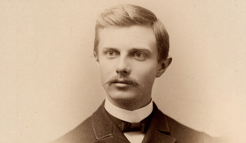 Frederick Jackson Turner as a young man. (Image courtesy of the UW Archives, #S15741.) Frederick Jackson Turner as a young man.