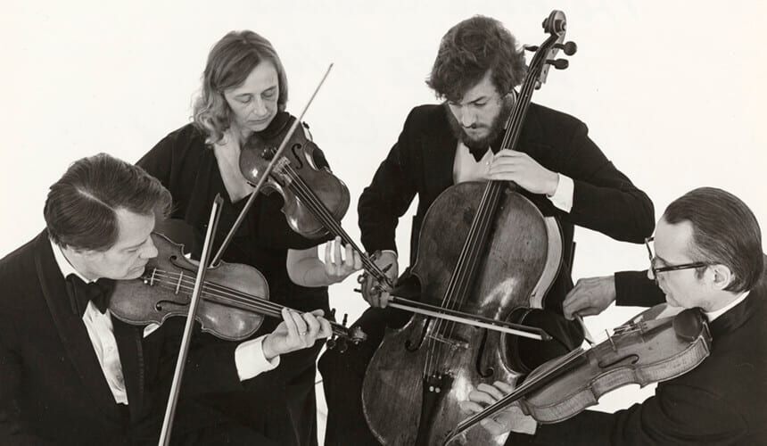 Pro Arte Quartet, UW-Madison. (Image courtesy of UW Archives, #S17723.) Pro Arte Quartet, UW-Madison.
