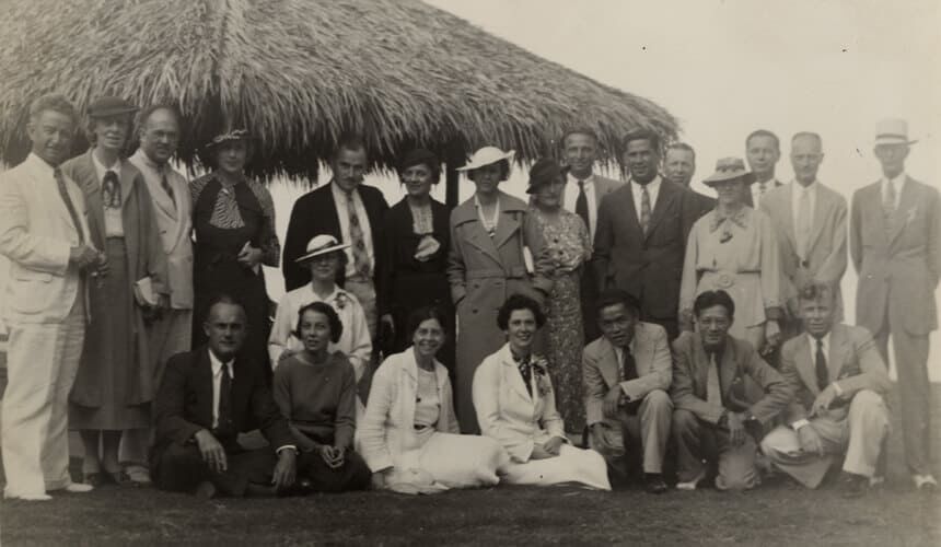 Wisconsin Alumni Club in Honolulu. (Image courtesy of the UW Archives.) Wisconsin Alumni Club in Honolulu.