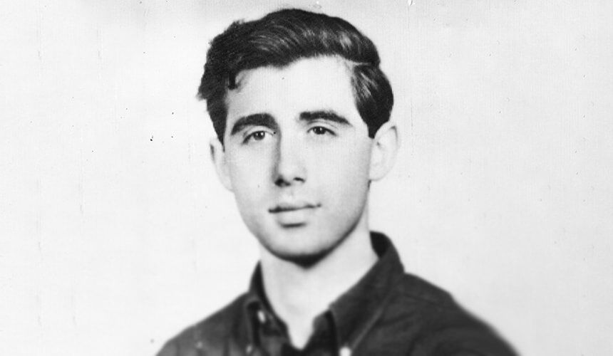 A posed photograph of Andrew Goodman, used in the poster produced by the FBI after his disappearance. (Image courtesy of the Wisconsin Historical Society, #98263.) Andrew Goodman