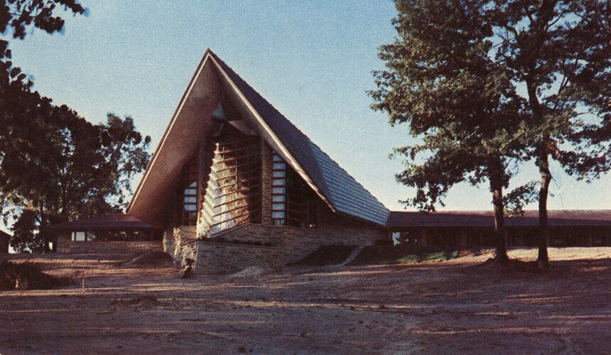 Exterior of Unitarian Meeting House. (Image courtesy of the UW Archives, #S10146.) Exterior of Unitarian Meeting House.