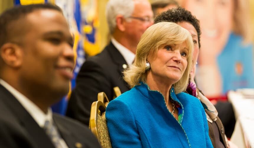 Kay Koplovitz at the Distinguished Alumni Celebration. Kay Koplovitz at the Distinguished Alumni Celebration.
