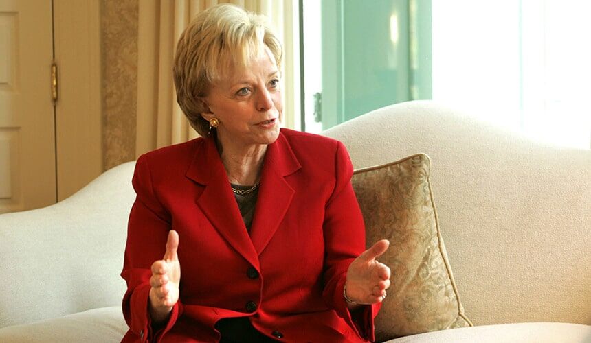 Lynne Cheney talking about her book "Blue Skies, No Fences".