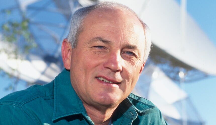 Thomas Vonder Haar with satellite