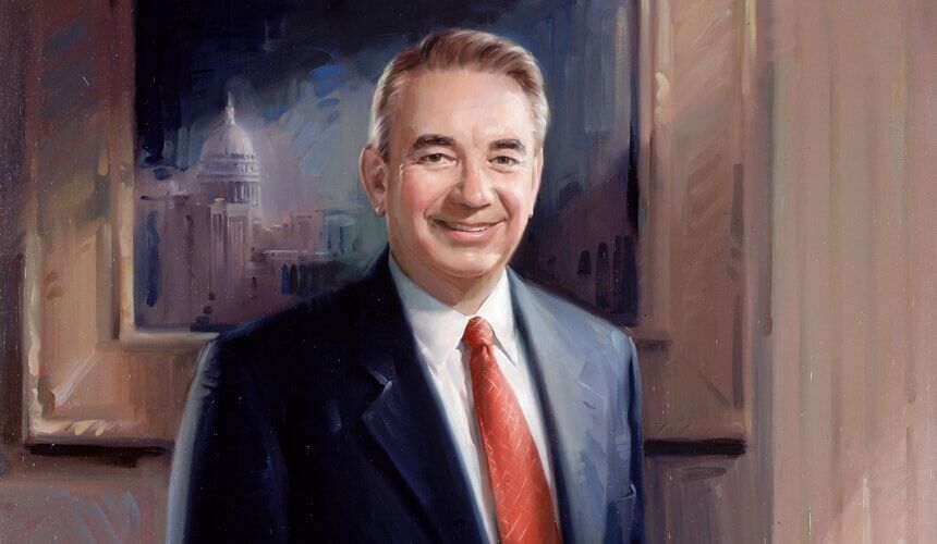 Thompson's official gubernatorial portrait, painted by artist George Pollard.