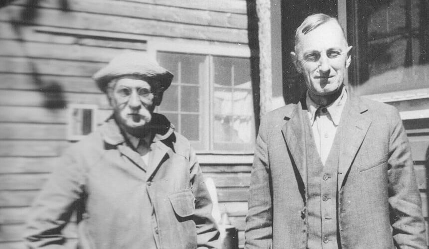 Edward A. Birge and Chancey Juday at the Trout Lake Research Station.