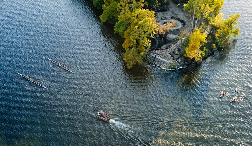 Picnic Point on Lake Mendota. (Photo by Jeff Miller.)