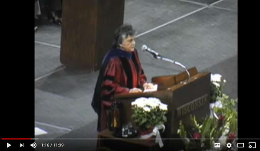 Video: Shirley Abrahamson's commencement speech in spring 2008.