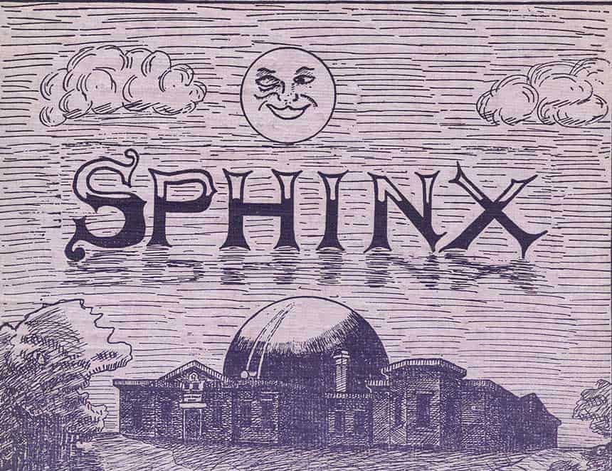 Cover of the Sphinx from May 1910. (Image courtesy of UW Archives.)